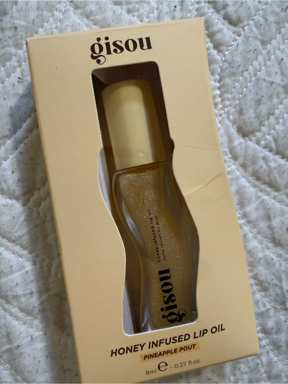 Gisou Honey Infused Lip Oil — Pineapple Pout (Yellow/Gold) never used.